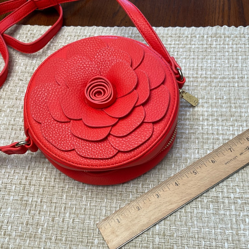 ๐HP๐ NWOT Charming Charlie Adorable Round Flower Handbag - Picture 9 of 12